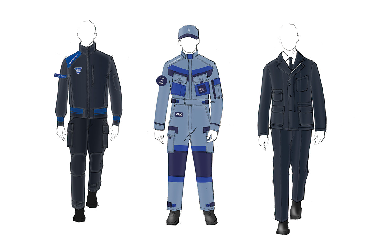 オーダーユニフォームのデッサン